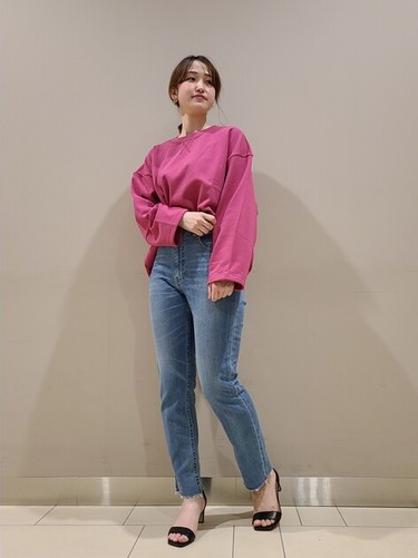 【中村アンさん着用】23区DENIMハイライズカットオフデニム