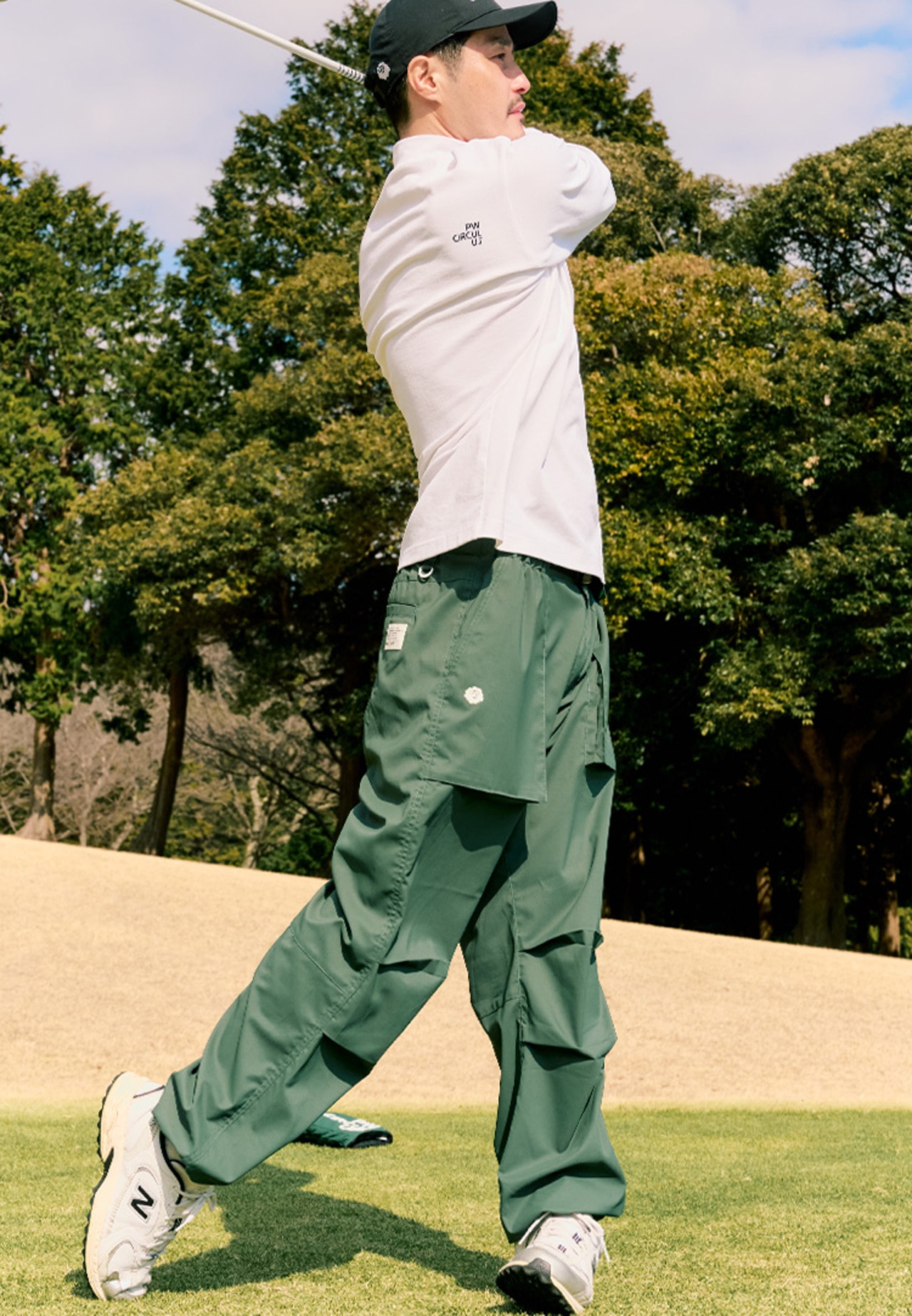 PWCIRCULUS,ピーダブ,PW,ゴルフウェア,パンツ,ゴルフパンツ,ボトム,MENS,2026春夏,新作ウェア,機能性,ワイドパンツ