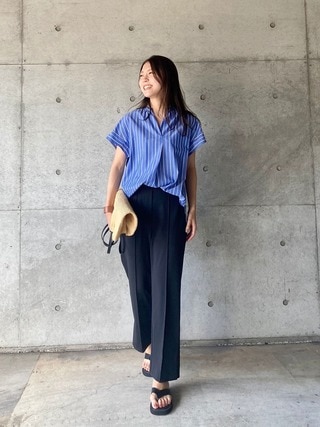 【WEB限定・UVケア・接触冷感】シャツ×パンツ ツインセット