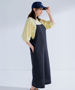 【セットアップ可】サラサラテックリネンキャミソールワンピース